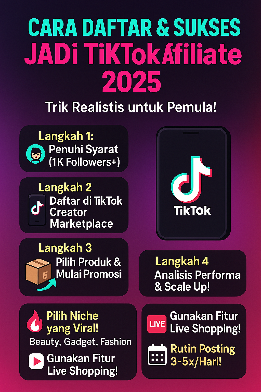 Cara Daftar & Sukses Jadi TikTok Affiliate: Trik Realistis Buat Kamu yang Baru Mulai