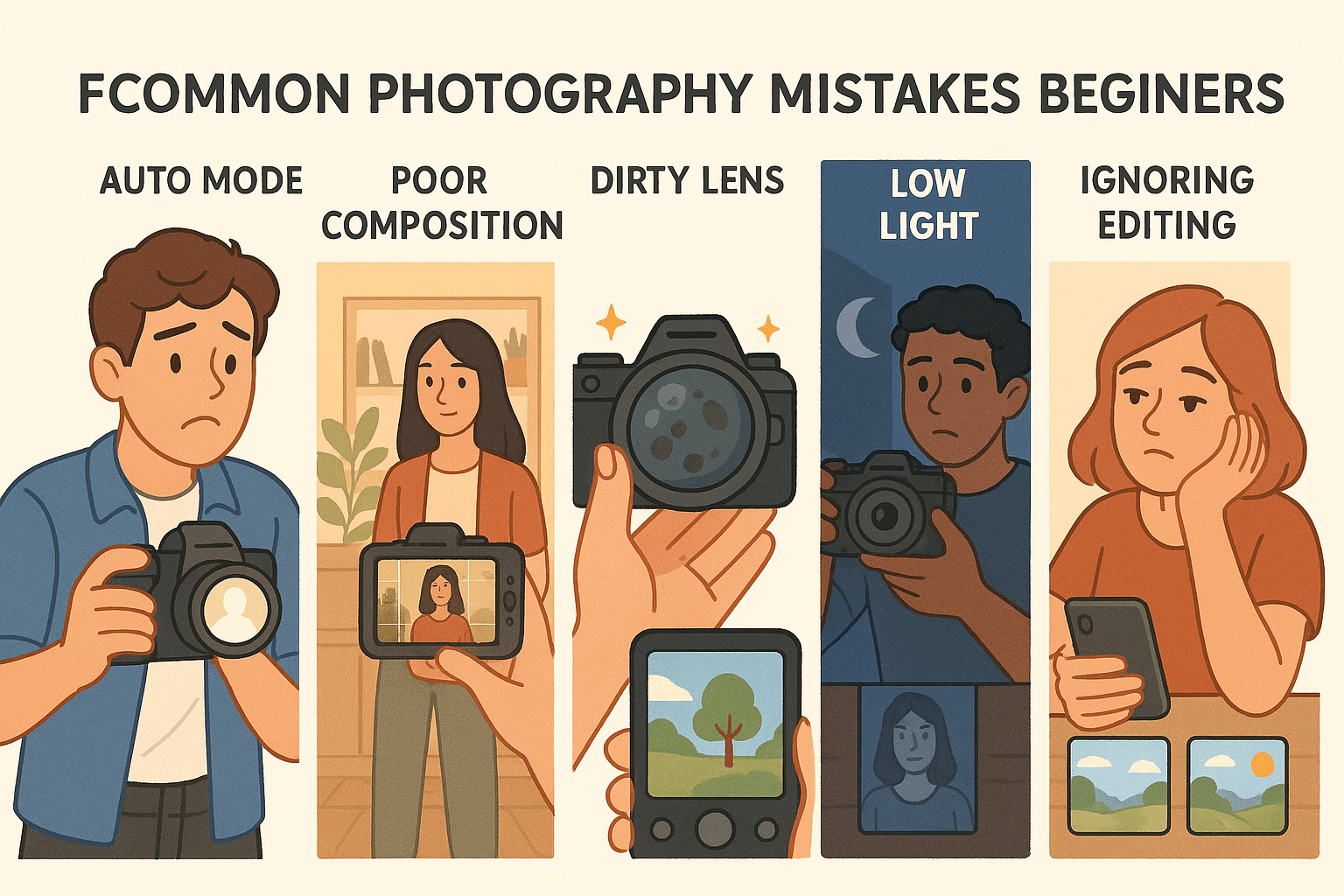 5 Kesalahan Fotografi yang Sering Dilakukan Pemula (Nomor 3 Bikin Kaget!)